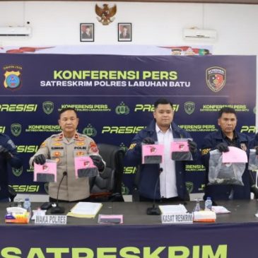Satreskrim Polres Labuhanbatu Ungkap Kasus Bom Molotov